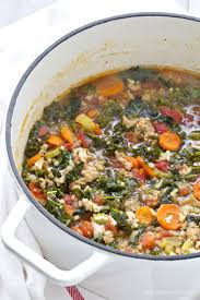 Ground Turkey Rice Soup With Kale Yellowblissroad Com Recipe Ground Turkey Soup Turkey Soup Turkey Soup Recipe