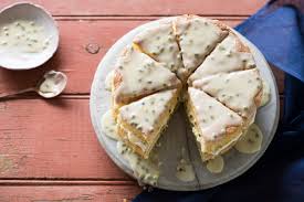 Place a layer on a cake stand; Recipe For Fruit Sponge