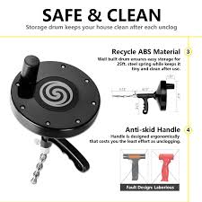 How to make a plumbing snake turn corners. Kitchen And Shower Bathroom Sink Plumbing Snake Drain Auger Sink Auger Hair Clog Remover Snake Drain Cleaner Comes With Gloves Drain Auger 25 Foot Heavy Duty Pipe Snake For Bathtub Drain Tools