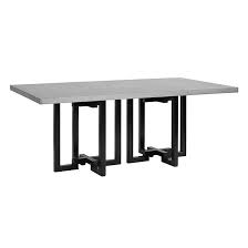Enjoy outdoor dining with the gorgeous acaciaenjoy outdoor dining with the gorgeous acacia wood dining table. Metz Rectangle Zinc Top Black Metal Dining Table