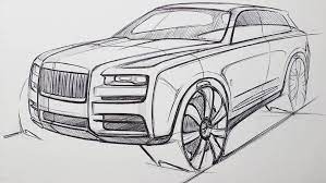 How to draw a vintage rolls royce. Rolls Royce Cullinan Sketch Rollsroyce Cullinan Suv Britain British English Luxury Bmw Car Concept C Sketches Creature Concept Art Car Design Sk Rolls Royce Cullinan Rolls Royce Concept Car Design