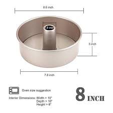 Amazon Com Chefmade 8 Inch Angel Food Pan With Removable Loose Bottom Non Stick Carbon Steel Chiffon Mold Fda Approved F Angel Food Angel Food Cake Pan Food
