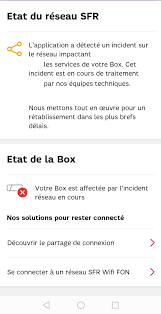 Trouvez les problèmes et pannes sfr concernant les services mobiles, fixes, dsl ou câble tv sur il y a eu un total de 28 pannes à sfr. Resolu La Communaute Sfr