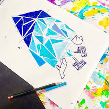 4th Grade Almost Done With Their Project On Icebergs And Globalwarming Iceberg Northpole Polarbears Ecoart Arte Environmental Art Earth Art Sketch Book