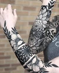 Floral sleeve ink for ladies. Black Floral Sleeve Tattoo Ideas Marvindave Tattoo Facebook