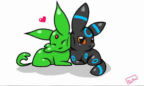 Chibi Shiny Umbreon And Shiny Espeon By Lux The Umbreon On Deviantart