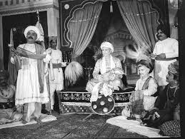 Wales reviewing troops at Poonah in 1875