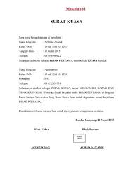 Contoh surat kuasas pengambilan ijazah pendidikan surat kuasa perseorangan yaitu surat kuasa yang diberikan oleh seseorang kepada orang lain. Download Contoh Format Surat Lamaran Dan Surat Pernyataan Untuk