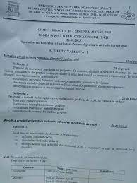 Probleme de pus in ecuatie. Subiecte Pedagogie Grad 2 Educatoare