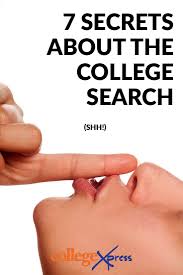 Secrets No One Tells You About The College Search College Search Admissions Counselor Scholarships