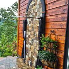 Half Oval Exterior Interior Shower Rod Shower Rod Hookless Shower Curtain Outdoor Shower