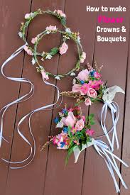 How to make a flower crown hair accessory diy projects craft ideas. Diy Floral Crowns Flower Girl Bouquets Create Play Travel