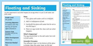 floating egg science experiment