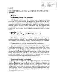 Sma negeri 1 bukitkemuning mata pelajaran : Contoh Teks Akademik Dan Non Akademik Aneka Macam Contoh