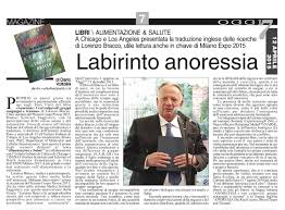Una ragazza anoressica non mangia perchè nella sua testa cibo=vita. Labirinto Anoressia Lorenzo Bracco Foundation