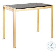 Maybe you would like to learn more about one of these? Fuji Gold Metal And Black Wood Grain Top Counter Height Dining Table From Lumisource Coleman Furniture