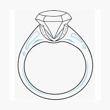 Drawing Of Diamond Ring" Poster For Sale By Andthat14 | Redbubble