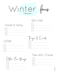 These 43 free esl worksheets enable english language learners to their full potential. Write Down Your Winter Plans And Goals And Stay Focused Worksheet