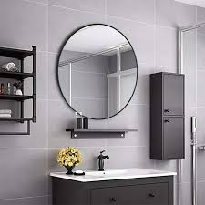 We did not find results for: Plinrise Large Modern Round Metal Framed Wall Mounting Mirror Oversize Decorative Mirror For Living Room Or Bathroom Diameter 25 6 Inch 65cm Amazon Co Uk Home Kitchen
