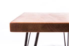 All items are made using oak , in a dark walnut colour. Ollie Oak Coffee Table On Hairpin Legs Paul Frampton Design Ltd