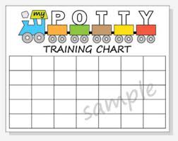Diy Printable Potty Training Chart Train Design For Boy Etsy