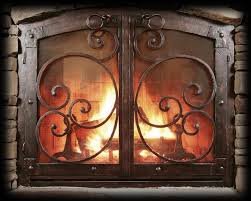 There are fireplace screens that are purely decorative and for use only when there is no fire burning, and screens that are for use with even the biggest roaring fire. Handmade Custom Fireplace Screen Black Copper Mediterranean Style By Ironhaus Custommade Com