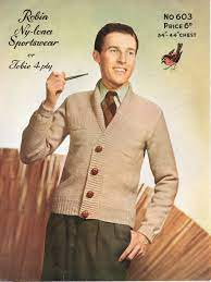 Now i understand how knit and purl stitches look and work, i've started (for example: Free Knitting Pattern For Pipe Smoking Gents A Shawl Collar Cardigan Vintage Knitting Pattern Archive
