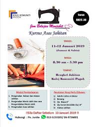 Check spelling or type a new query. Kursus Jahitan Kolej Komuniti 2018