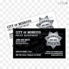 Shop customizable police business cards and choose your favorite template from thousands of available designs! Business Cards Modesto Police Department Card City California City Police White Label People Png Pngwing