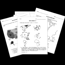 Learn geography by coloring and labeling these blank maps of the continents and the united states. Free Printable Worksheets For All Subjects K 12