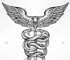 Since the caduceus as a symbol is linked with mercury and hermes it is supposed to symbolize commerce, balance and negotiation. 10 Best Tatoo Images On Pinterest Caduceus Tattoo Medical Tattoo Tattoos For Guys