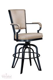 Powell aberdeen counter stool with arms. Counter Height Swivel Chairs With Arms