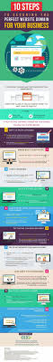 10 Steps To Choose A Domain Name Infographic Business Infographic Infographic Marketing Website Domains