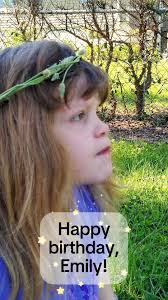 Happy birthday, Emily! Hope it's a wonderful day of celebrating you.