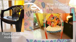 We've got 8 simple steps for adding a coat of color. How To Paint Plastic Chairs Plastic Chair Makeover Diy Interioravatar Youtube