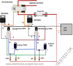 Buy microtek inverter circuit diagram pdf online at best price in hyderabad. Simple 12v To 230vac Inverter Circuit Mosfet Diy Electronics Projects