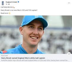 🏏 From Burley in Wharfedale Cricket Club to England Cricket captain!  Congratulations, Harry Brook!🍾 It will be truly special to see one of our  own leading the national cricket team!