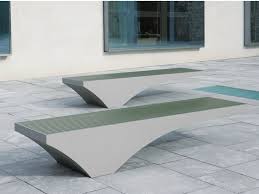Backless Stainless Steel And Pet Bench Comfony 50 By Benkert Banke Patio Yard Ideas Street Furniture Public Seating