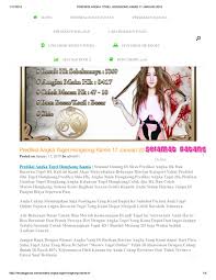 Prediksi Angka Togel Hongkong Kamis 17 Januari 2019 By Angelina1310 Issuu