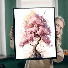 copac inflorit roz canvas print – The Print Studio