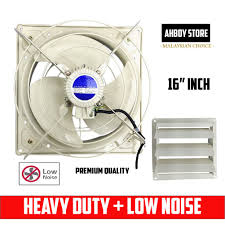 Free shipping on prime eligible orders. Low Noise 12 16 18 Inch Wf Industrial Heavy Duty Exhaust Shutter Fan Ventilation Fan Full Copper Shopee Malaysia