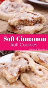 Soft Fluffy Cinnamon Roll Cookies Recipe Cinnamon Roll Cookies Desserts Roll Cookies