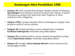 Apa itu akta pendidikan 1996? Ppt Bab 2 Guru Dan Perundangan Powerpoint Presentation Free Download Id 1471443