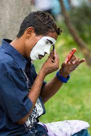 Clown Getting Ready In A Park In Medellin Colombia Editorial Stock Photo Image Of Holiday Happy 63057313