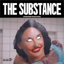 MUBI is currently offering a printable version of Monstroelisasue's face  from #TheSubstance