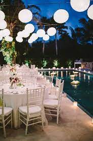 Waterside Destination Wedding In Bali Ruffled Backyard Wedding Pool Pool Wedding Decorations Wedding Backyard Reception