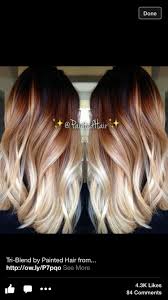 Tri Color Blonde Ombre Hair Styles Hair Color Ombre Hair