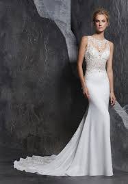 Mori Lee 8223 Koko Illusion Back Fitted Bridal Gown Mori Lee Wedding Dress Mermaid Wedding Dress Wedding Dress Styles