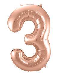 99 ($5.99/count) get it as soon as thu, dec 3. Foil Balloon Number 3 Rose Gold Order Online Horror Shop Com