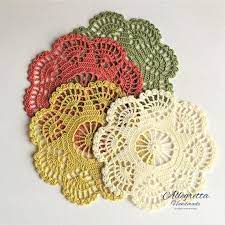 Colored Handmade Crochet Doily For Sale Olive Green Home Etsy Doilies For Sale Crochet Doilies Crochet